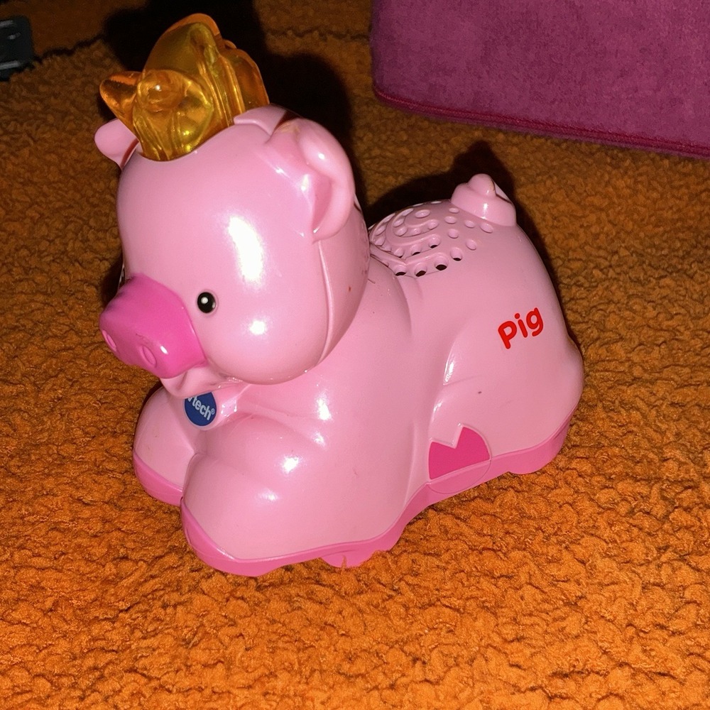 VTech Go Go Smart Animals Zoo Explorers Replacement Part Pig On Wheels